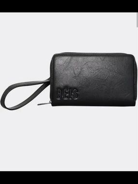 BEIS Black Travel Wallet